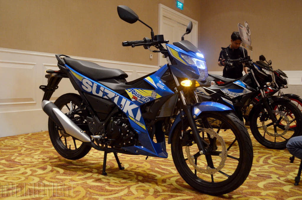 Suzuki Raider 150 xăng cơ 2014 màu xanh bstp  5giay